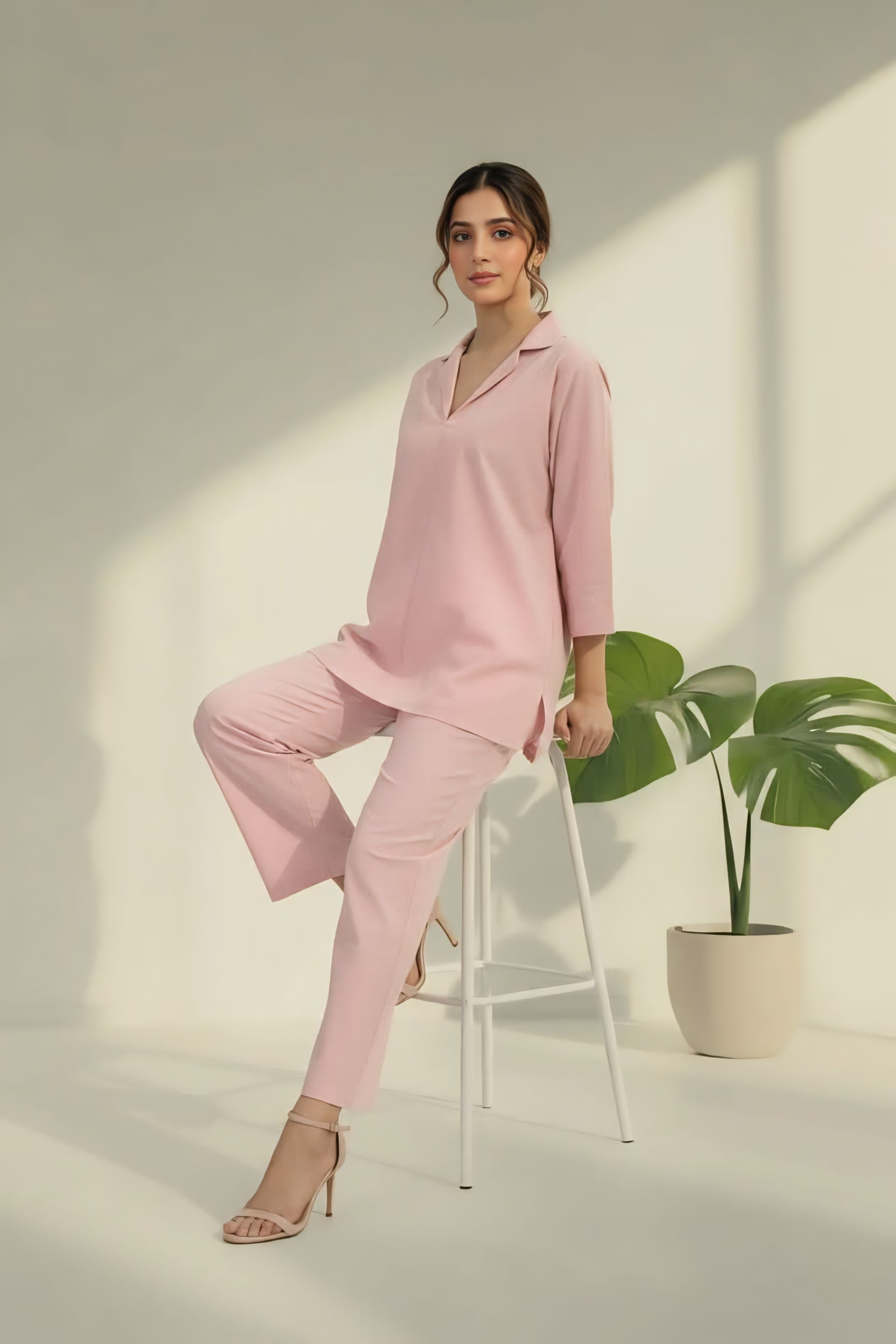 Soft blend cotton co-ord set