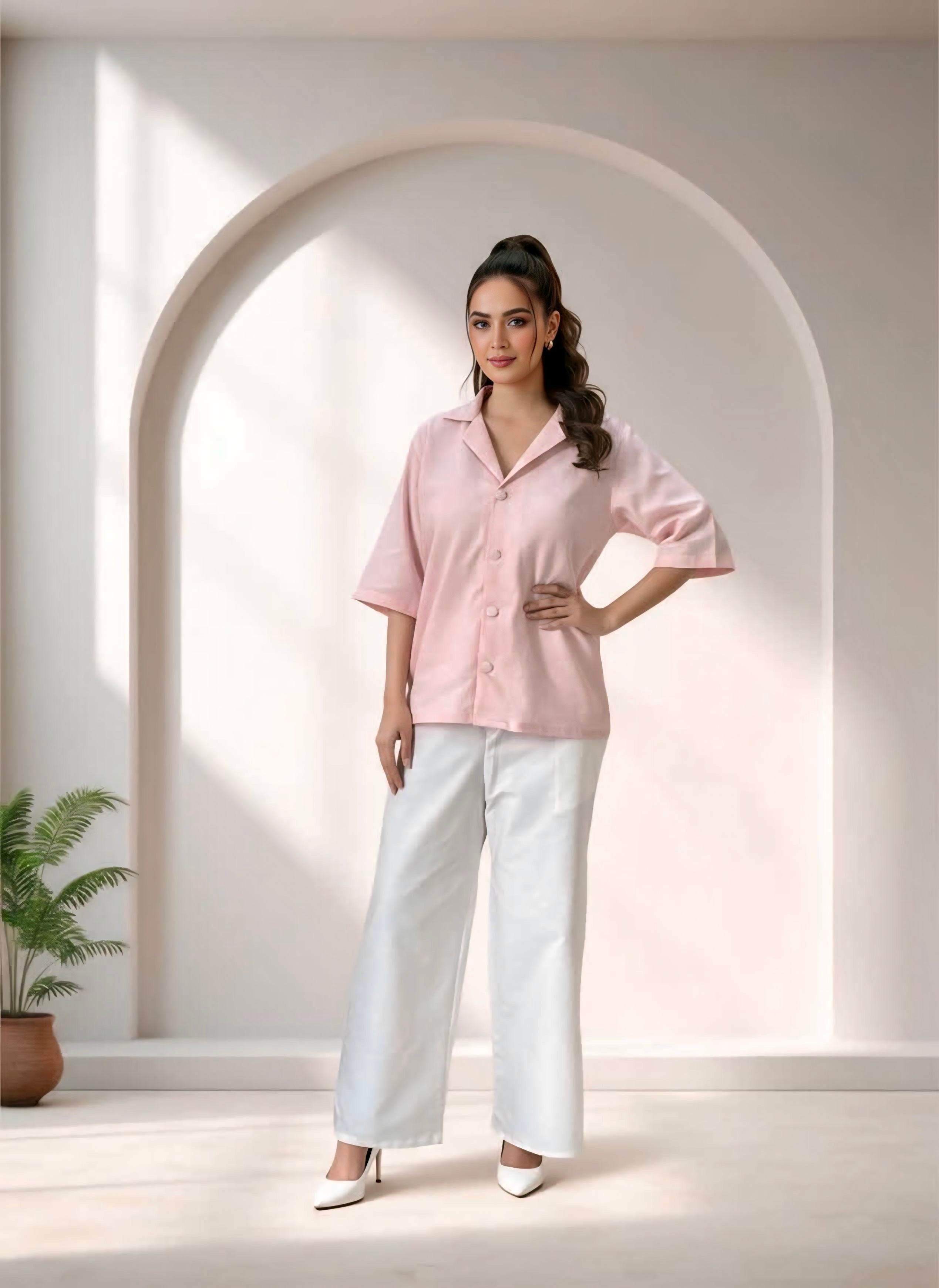 Winter cotton pink colour top