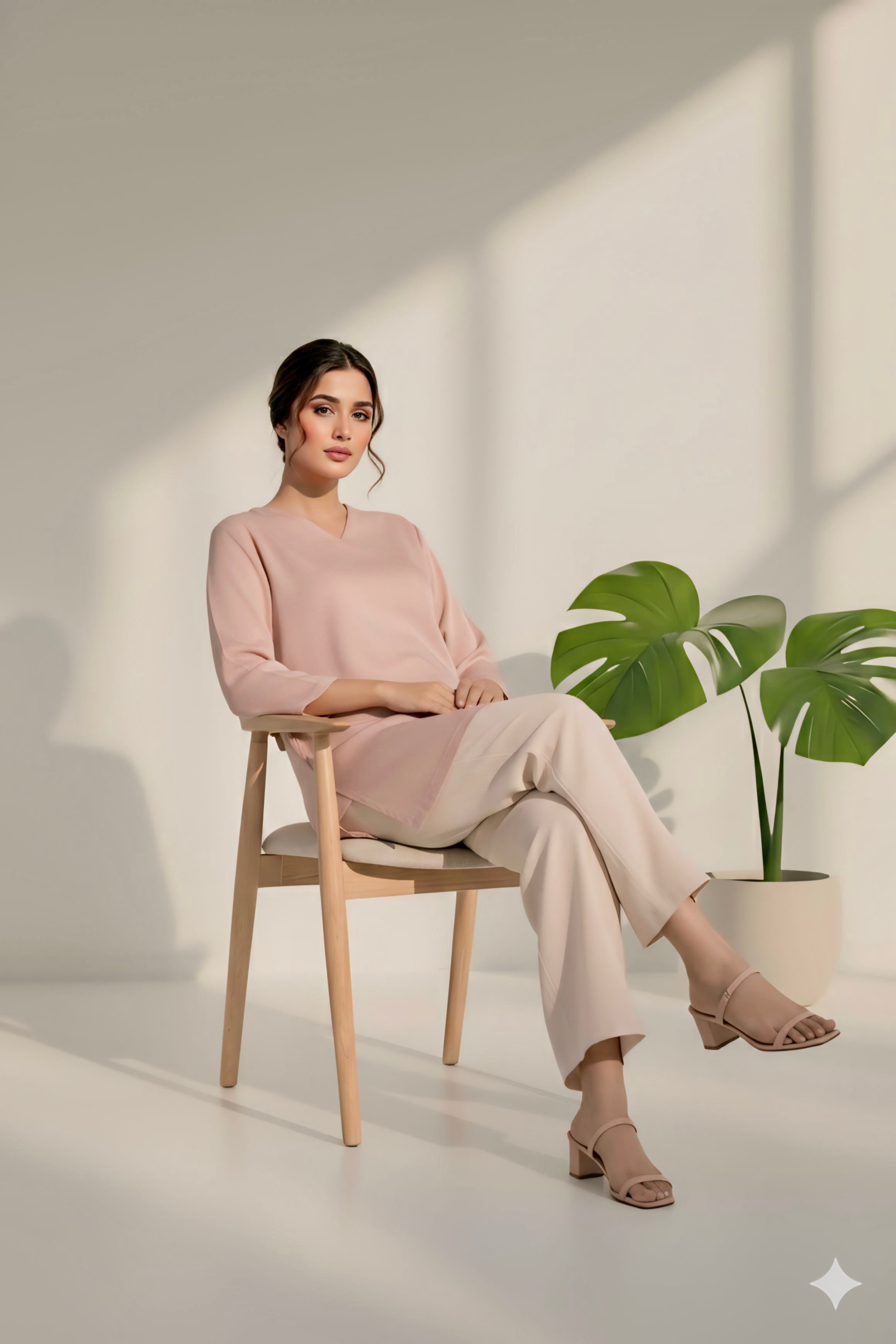 Lightweight silk satin top