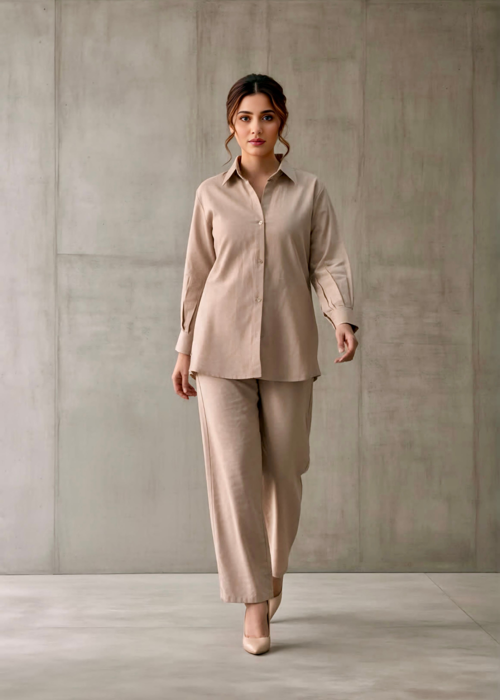 Winter soft blend cotton winter co-ord set