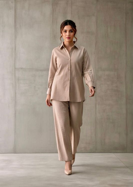 Winter soft blend cotton winter co-ord set