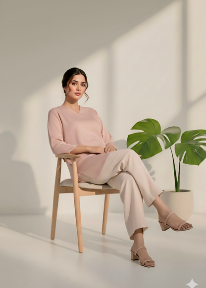 Lightweight silk satin winter top