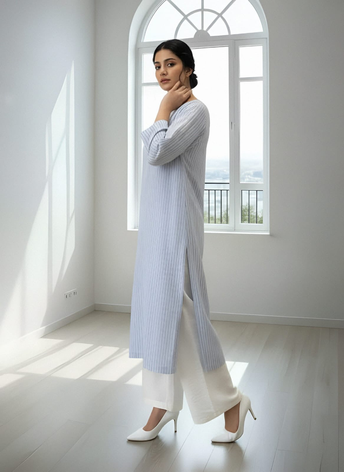 Winter Cotton check shirt bottom