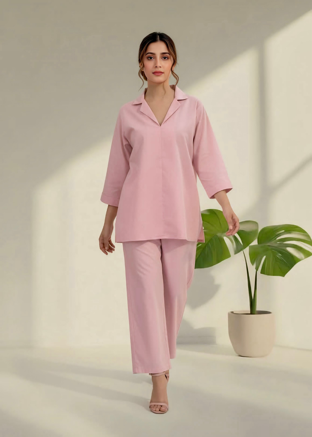 Soft blend cotton winter co-ord set