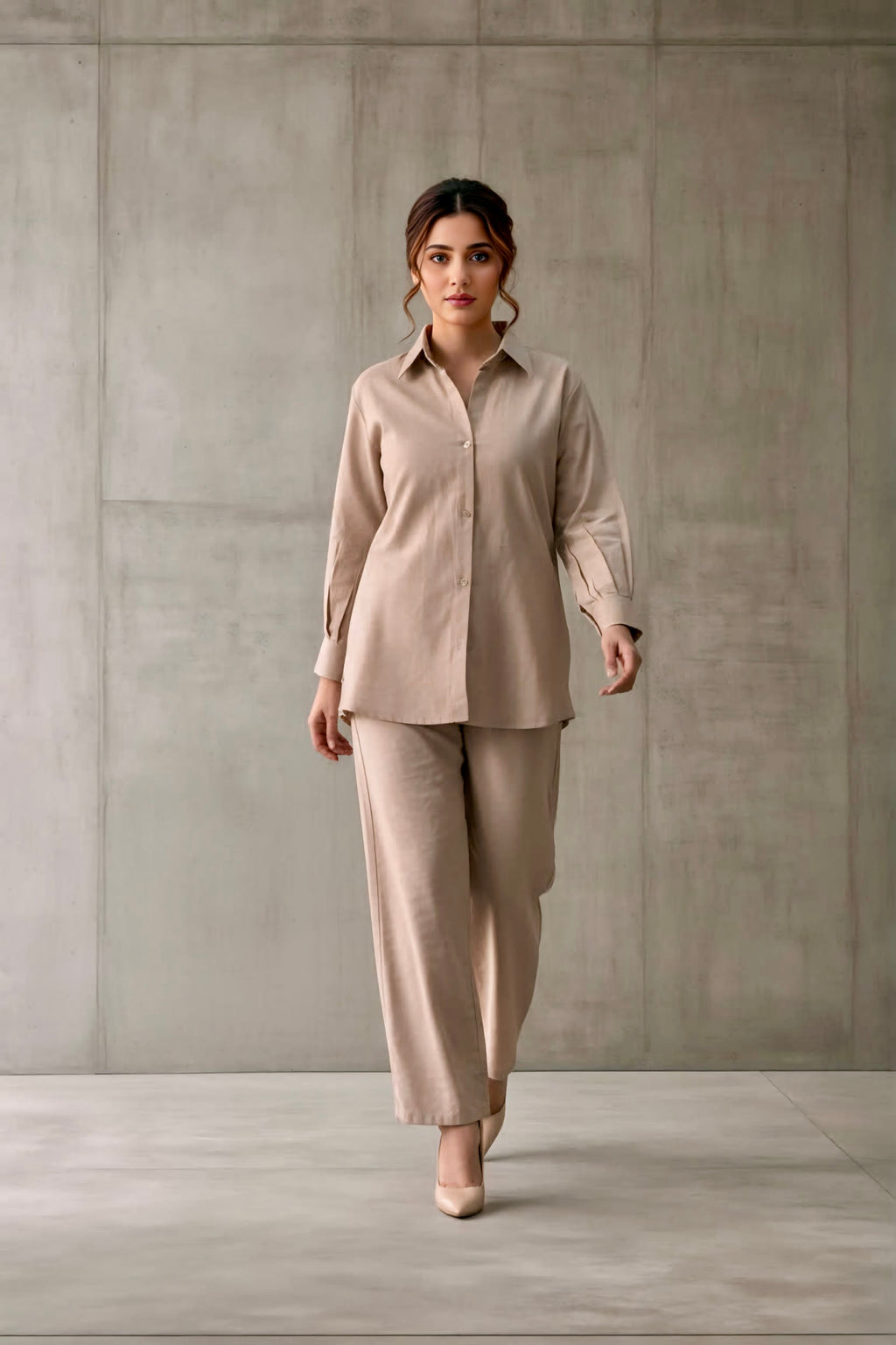 Winter soft blend cotton co-ord set